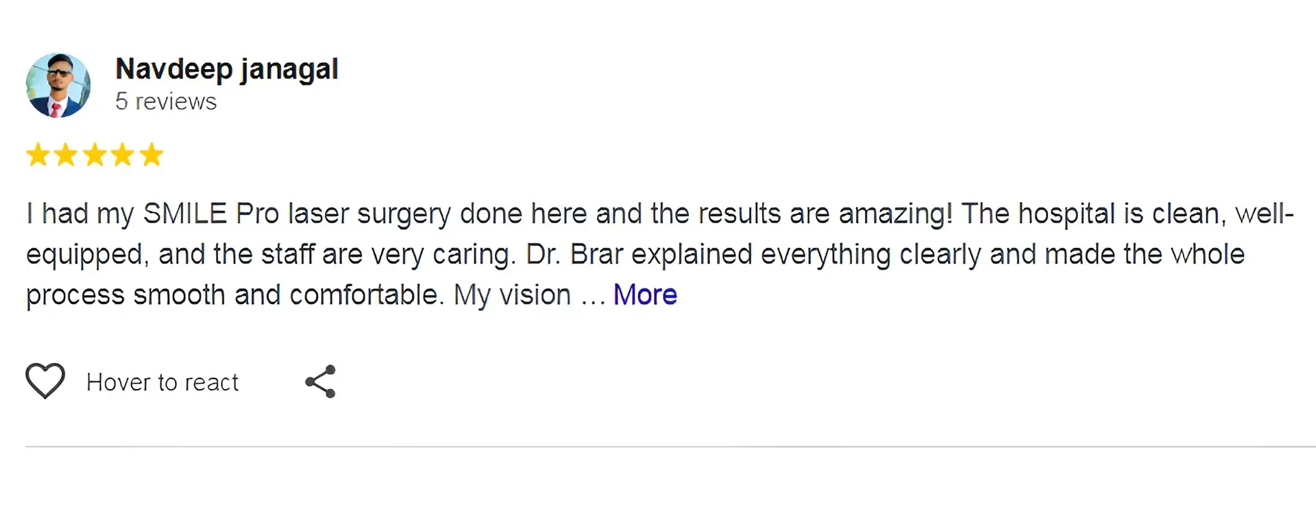 Google review screenshot