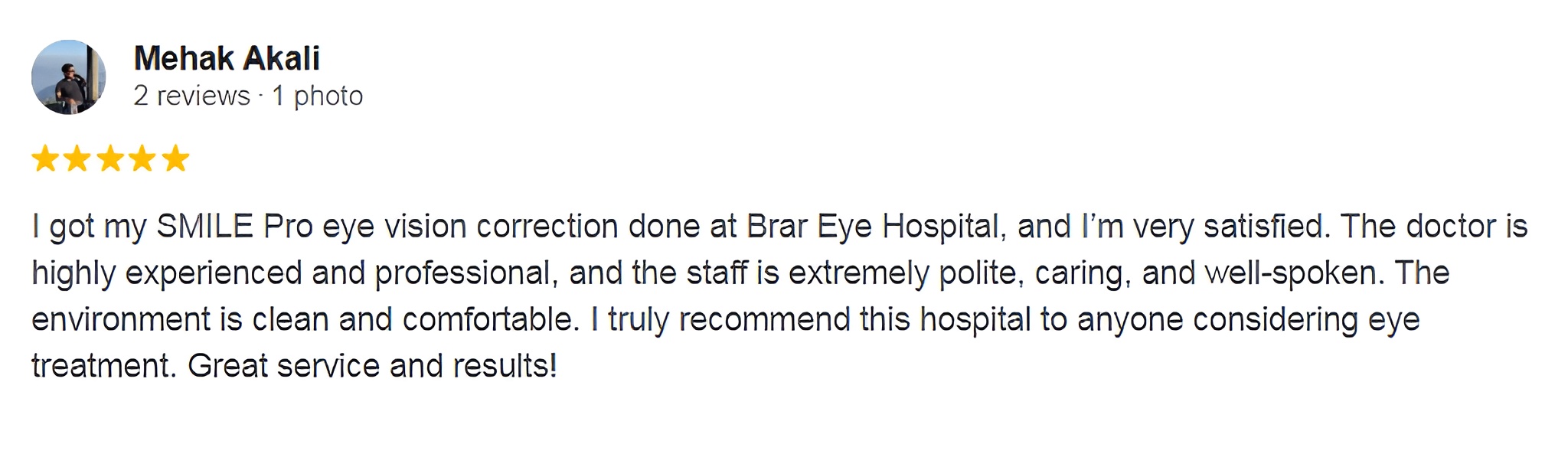 Google review screenshot