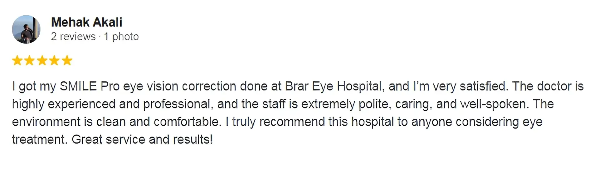 Google review screenshot