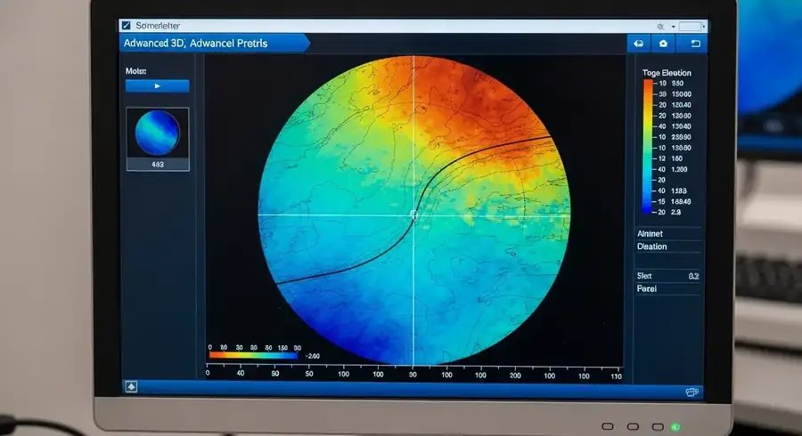 Corneal topography mapping