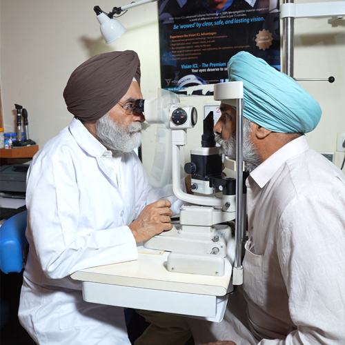 Detailed eye examination